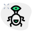 One eyed alien with twisted limbs layout icon