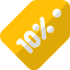 taxa de desconto fixa externa de cerca de dez por cento em emblemas de loja de comércio eletrônico-shadow-tal-revivo icon