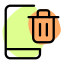 Delete or trash logotype on a Android smartphone icon