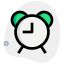Alarm clock and time monitoring in office icon