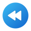 Rewind Button Round icon