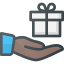 Hand Holding Gift icon