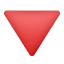 triangle-rouge-pointu-vers le bas-emoji icon