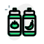 Sauce bottle for the tomato and chili icon