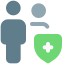 Web chatting messenger with encryption technology shield layout icon