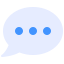 Bulle de conversation avec points icon