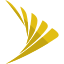 Sprint telecommunications company that provides wireless services and an internet service icon