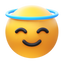ハローアイコン付き笑顔 icon