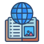 Book Globe icon