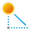 élévation du soleil icon