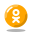 동그라미가있는 Odnoklassniki icon