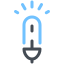 Bombilla fluorescente icon
