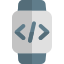 白い背景に分離された外部プログラム可能なスマートウォッチ アプリケーション プログラミング シャドウ タル リヴィボ icon