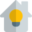 Internet connected homes with light control feature icon