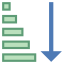 Clasificación ascendente icon