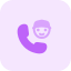 Logistic department help desk phone service availability icon