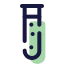 Dünnes Reagenzglas icon