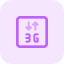 High speed internet connectivity with third generation isp support icon