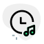 Music playback set with the timer layout icon