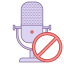 Blocca microfono icon