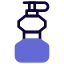 Water bottle with glucose to enhance energy levels icon