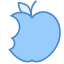 Pomme croquée icon