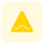 Triangular shape signboard with an alertness displayed icon