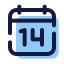 Calendar 14 icon