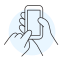 Hand With Smartphone icon