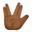 vulcan-salute-peau-foncée-moyenne icon