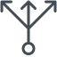 flechas ramificadas icon