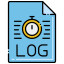 logs externos-ciência da computação-flaticons-lineal-color-flat-icons icon