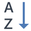 Clasificación por orden alfabético icon