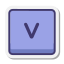 V Key icon