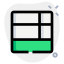 Bottom grid layout multiple section tile bar icon