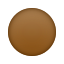 Brauner-Kreis-Emoji icon
