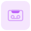 Audio cassette tape for recording and other entertainment purpose icon