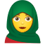Frau mit Kopftuch icon