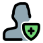 Securing the future of the user form online crime icon