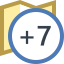 Timezone +7 icon