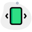 带有水平方向可移动滑块的外部操作系统接口 web-green-tal-revivo icon