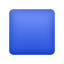 파란색 사각형 이모티콘 icon
