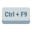 Ctrl 加 F9 键 icon