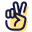 Lenguaje de señas V icon