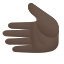 emoji con carnagione scura e mano sinistra icon