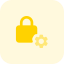 Internal settings for the high security lock icon