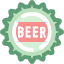 Capsule de bouteille de bière icon