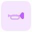 Trumpet played on a stage show concert icon