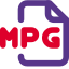 MPG file is a common video file that uses a digital video format and audio icon