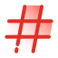 Großer Hashtag icon